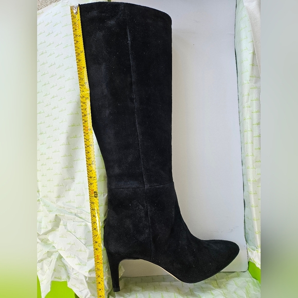 New! Sam edelman uma black suede knee high boots 6.5 - Picture 10 of 12
